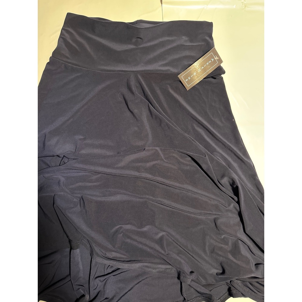 Ashley Blue Skirt Women's Small High Waist Flowy Asymmetrical Hem New